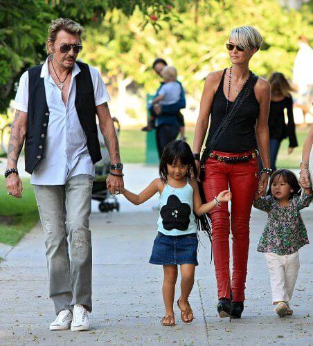 Johnny Hallyday, Lætitia Boudou et ses enfants
