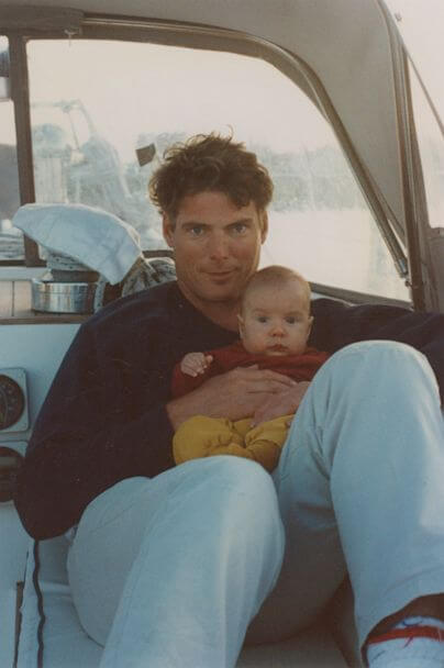 Will Reeve (enfant) et son père, Christopher Reeve