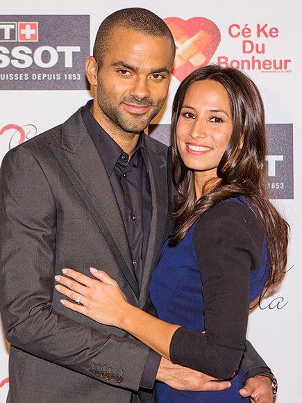 Tony Parker et sa femme, Axelle Francine